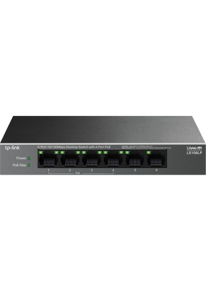 Tp-Lınk LS106LP 6 Port 10/100 Yönetilemez Poe Swıtch