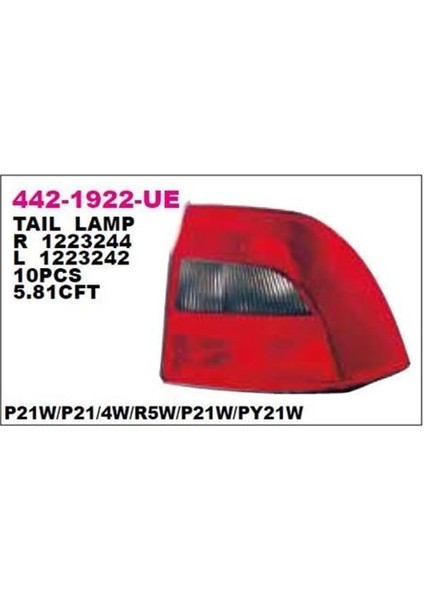 DPO-4421922RUE Stop Lambası Sag Opel Vectra B 99-01