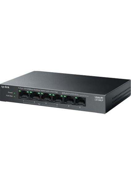 Tp-Lınk LS106LP 6 Port 10/100 Yönetilemez Poe Swıtch