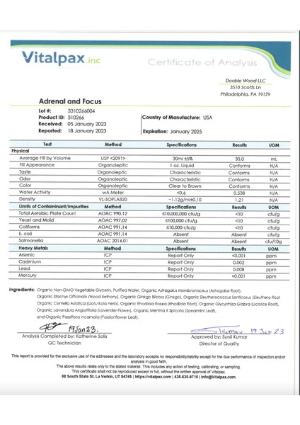 Adrenal Support Supplements (Liquid Drops) - 10 Organic Adaptogens For Adrenal Fatigue (One Month Supply) Cortisol Manager For Stress Relief (10 Apoptogenic Herbs For Adrenal HEALTH)30ML 3