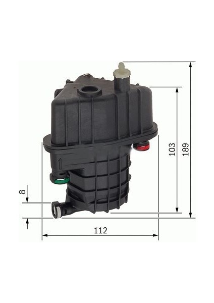SRS-SF257 Yakıt Filtresi Clıo Iıı 1.5dcı 05- -Modus 1....