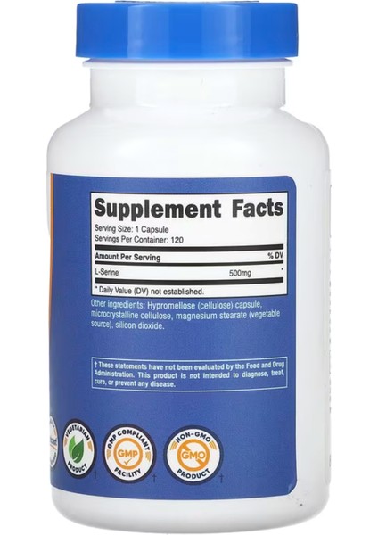 L-Serine 500 Mg 120 Capsules Usa.OZELSPORCUGIDALARIN'DAN fiyatları