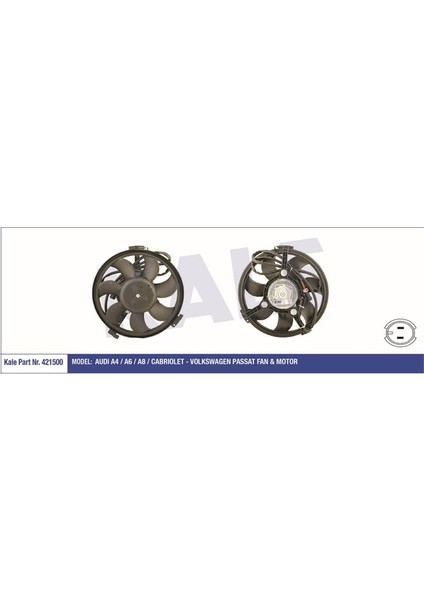 KLR-421500 Fan Motoru Pervaneli Audı A4-A6-A8-Cabrıolet-...