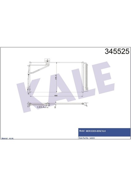 KLR-345525 Kondenser Al/al Slk