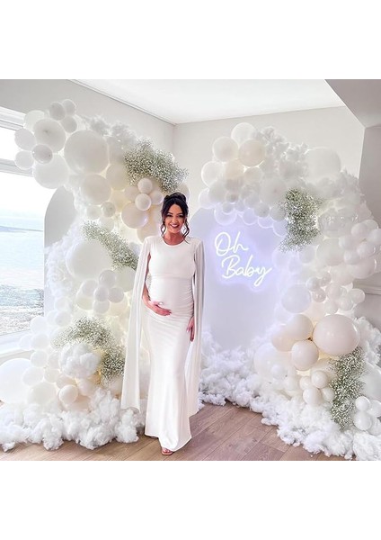 Pastel Balon Mat Beyaz modelleri