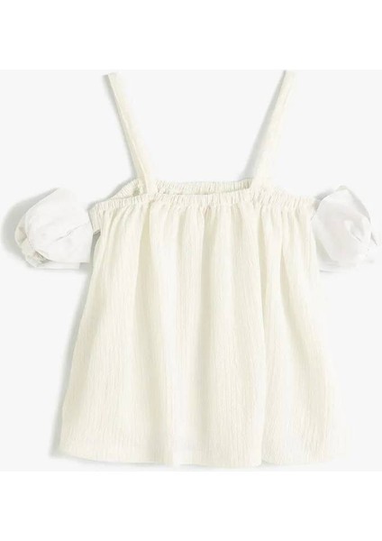 4SKG60057AK Koton Kız Çocuk Bluz Beyaz fiyatları