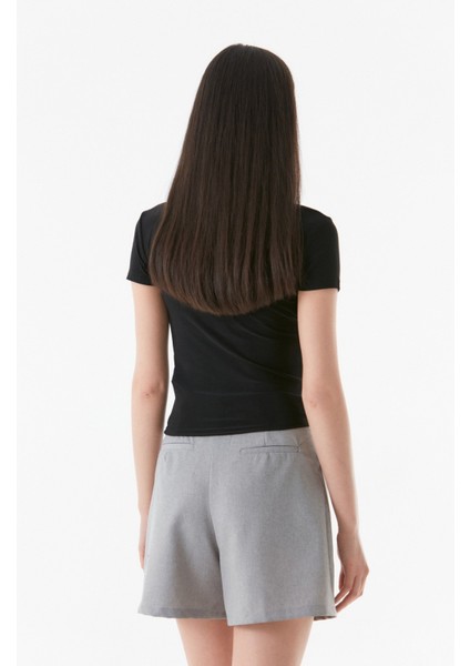 Basic Yanları Büzgülü Bluz modelleri