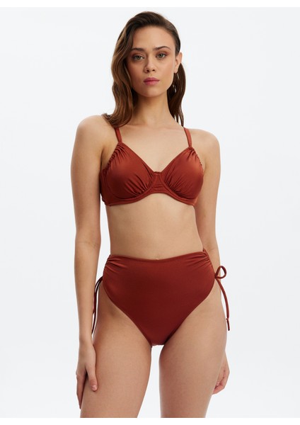Kiremit Kadın Bikini Üst LRN23YMM8514