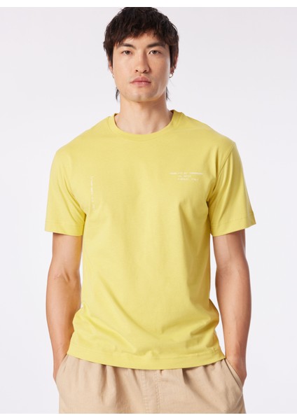 Gmg Fırenze Bisiklet Yaka Sarı Erkek T-Shirt GU24MSS03023