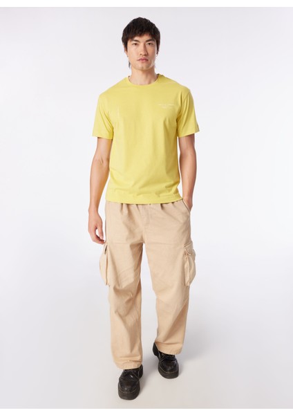 Gmg Fırenze Bisiklet Yaka Sarı Erkek T-Shirt GU24MSS03023 modelleri