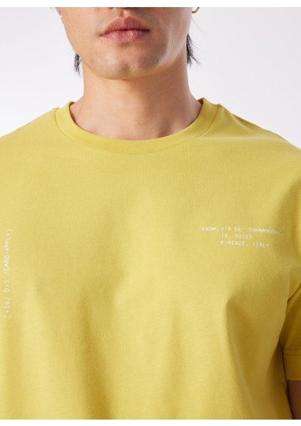 Gmg Fırenze Bisiklet Yaka Sarı Erkek T-Shirt GU24MSS03023 fırsatları