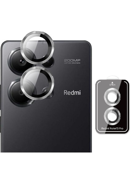 Xiaomi Redmi Note 13 Pro 4g Uyumlu Aparatlı Kamera Koruma Renkli Lens Koruyucu Temperli Cam Koruma