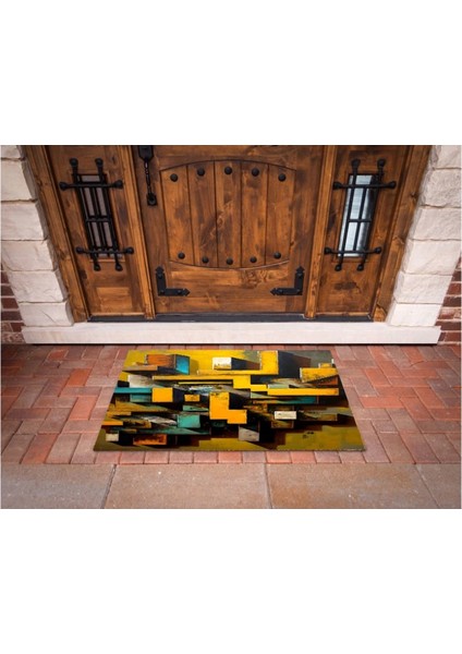 3D Baskı Özel Tasarım Geometrik Dış Mekan Paspas 68