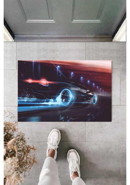 3D Baskı Özel Tasarım Araba Siyah Kapı Paspası Dış Mekan Paspas