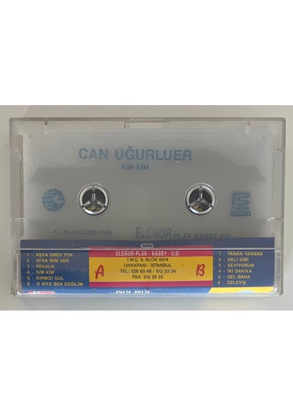 Can Uğurluer Kim Kim Kaset (Orjnal Dönem Baskı Kaset)