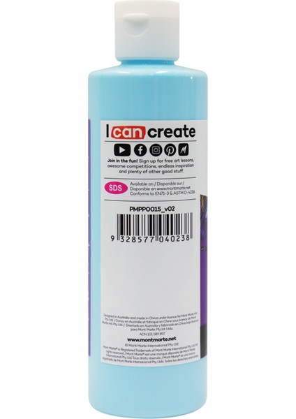 Dökme Akrilik Boya Premium 240 ml Light Blue