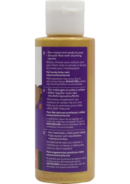 Dökme Akrilik Boya 120 ml Premium Gold