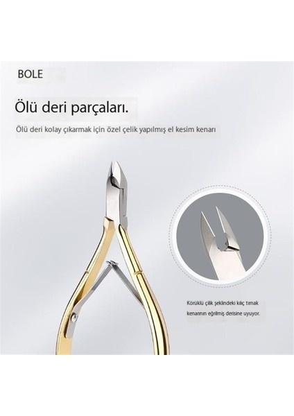 Ölü Deri Makası, Tırnak Salonu Özel Makası, Parmak Peelingi, Manikür Alet Seti, Kesilmesi Kolay (Yurt Dışından)