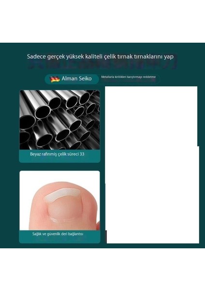 Tırnak Oluk Pensesi, Tırnak Makası, Eğik Kenarlı Pedikür Alet Seti (Yurt Dışından)