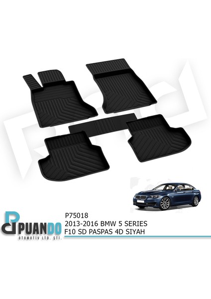 Araca Özel 2013-2016 Bmw 5 Serıes F10 Sd Paspas 4d Sıyah
