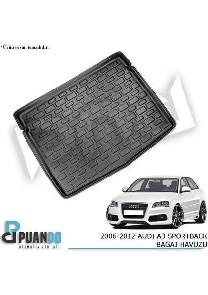 Araca Özel 2006-2012 Audı A3 Sportback Bagaj Havuzu