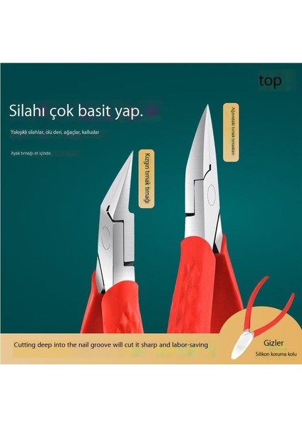 Paslanmaz Çelik Onikomikoz Tırnak Makası (Yurt Dışından)