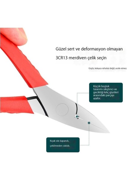Paslanmaz Çelik Onikomikoz Tırnak Makası (Yurt Dışından)