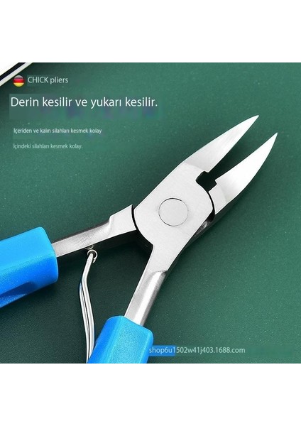 Paslanmaz Çelik Tırnak Oluk Pensesi Büyük Tırnak Makası Pedikür Pensesi (Yurt Dışından)