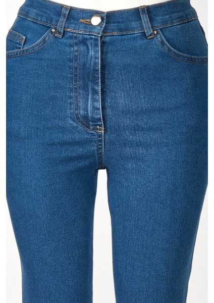 Yüksek Bel Dar Paça Kadın Kot Pantolon - Minimalist Tarz fiyatları