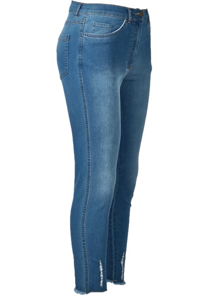 Yüksek Bel Dar Paça Minimalist Kadın Jean Pantolon - Günlük Şıklık fiyatları