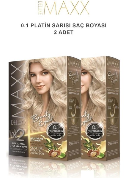 Saç Boyası 0.1 Platin Sarısı X2