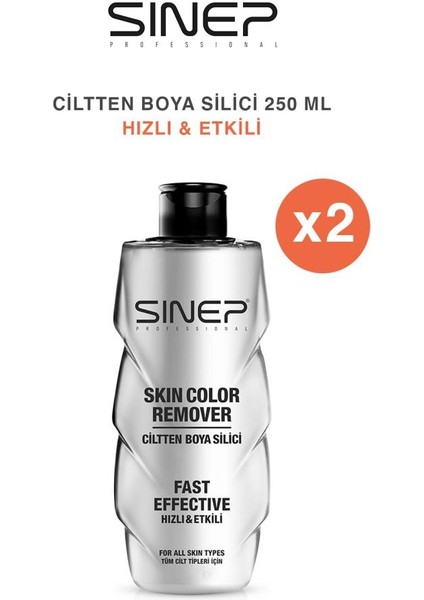 Sinep profesyonel Ciltten Saç Boya Silici 250ml X2