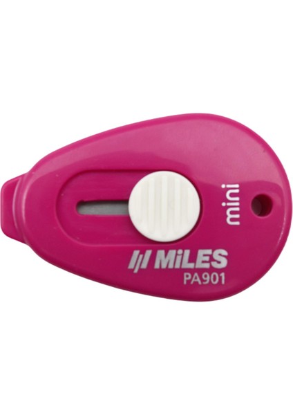 Mini Maket Bıçağı Otomatik Kilit Güvenlikli 9 mm Pembe PA901