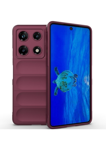 Infinix Note 30 Pro Için Kaymaz Yumuşak Silikon Telefon Kılıfı - Koyu Kırmızı (Yurt Dışından) fiyatları