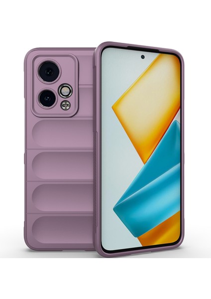 Honor 90 Gt Için Kaymaz Yumuşak Silikon Telefon Kılıfı - Mor (Yurt Dışından)