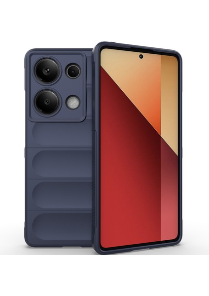 Xiaomi Redmi Note 13 Pro 4g Için Kaymaz Yumuşak Silikon Telefon Kılıfı - Lacivert (Yurt Dışından)