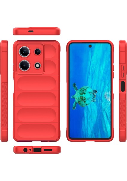 Infinix Note 30 4g Için Kaymaz Yumuşak Silikon Telefon Kılıfı - Kırmızı (Yurt Dışından) modelleri