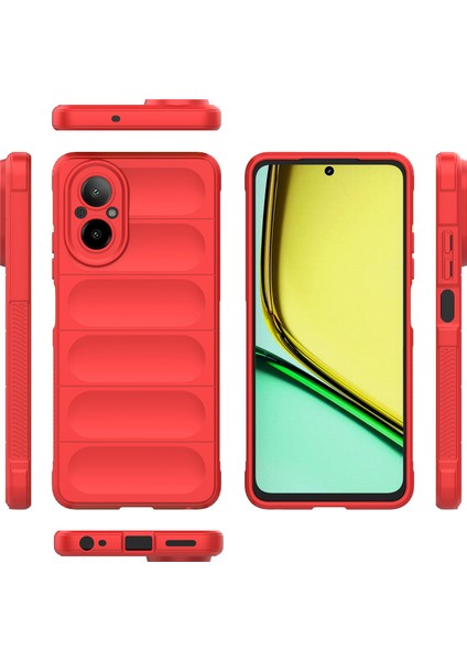 Realme C67 4g Için Kaymaz Yumuşak Silikon Telefon Kılıfı - Kırmızı (Yurt Dışından) modelleri