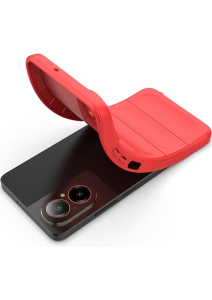 Realme C67 4g Için Kaymaz Yumuşak Silikon Telefon Kılıfı - Kırmızı (Yurt Dışından) fırsatları