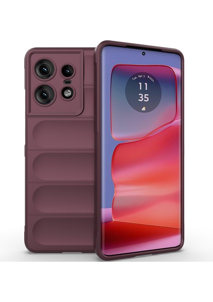 Motorola Edge 50 Pro Için Kaymaz Yumuşak Silikon Telefon Kılıfı - Koyu Kırmızı (Yurt Dışından) fiyatları