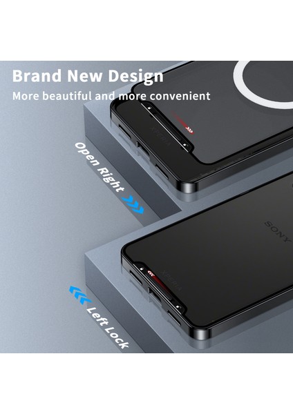 Sony Xperia 10 V Için Metal Pc Arka Lens Koruma Manyetik Kablosuz Şarj Cihazı Telefon Kılıfı Siyah (Yurt Dışından) indirimleri