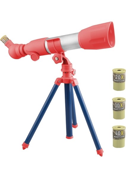 Çocuk Yüksek Çözünürlüklü Çoklu Astronomik Tescope A Modeli Kırmızı A Modeli Kırmızı (Yurt Dışından)