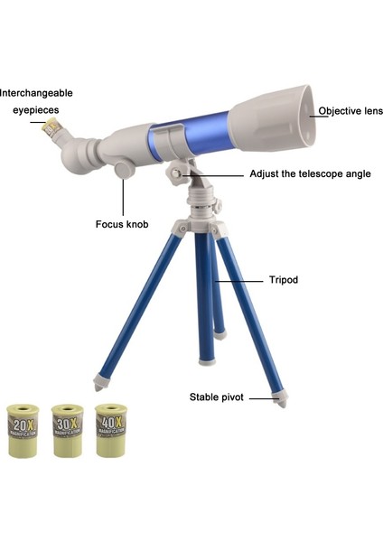 Çocuk Yüksek Çözünürlüklü Çoklu Astronomik Tescope A Modeli Kırmızı A Modeli Kırmızı (Yurt Dışından)