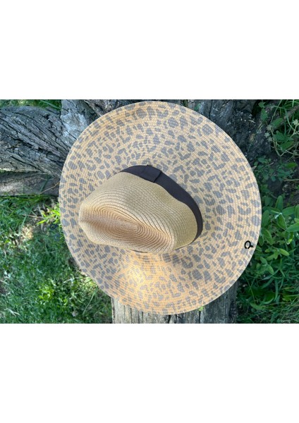 Leopar Desen Kloş Kadın Plaj Şapkası fırsatları