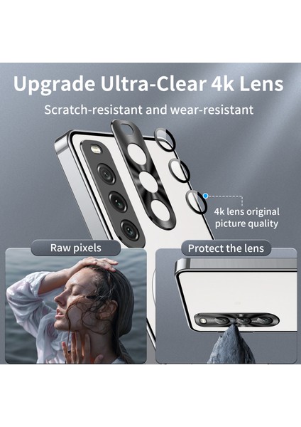Sony Xperia 10 Iv Için Metal Pc Arka Lens Koruma Manyetik Kablosuz Şarj Cihazı Telefon Kılıfı Gümüş (Yurt Dışından) modelleri