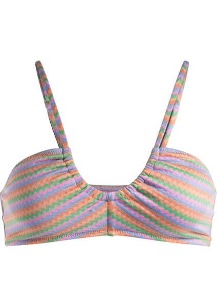 Wavy Stripe Fashion Bralette Kadın Bikini Üstü