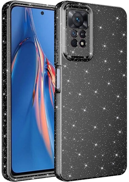 Redmi Note 12 Pro 4g Kılıf Kamera Korumalı Simli Lüks Koton Kapak