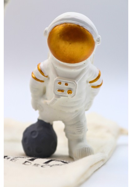 Astronot 3'lü Set Biblo Dekorasyon-El Yapımı-Masa Boy