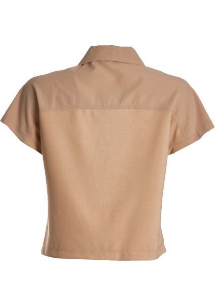 Minimalist Günlük Crop Yelek - Kısa Kol Fermuarlı indirimleri