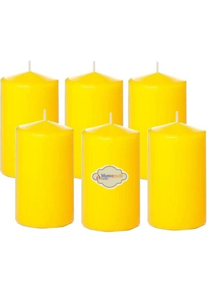Bar Mum 6'lı Paket Sarı 8 cm